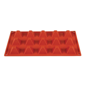 Pavoni Formaflex Silicone Pyramid Mould 15 Cup - Click to Enlarge