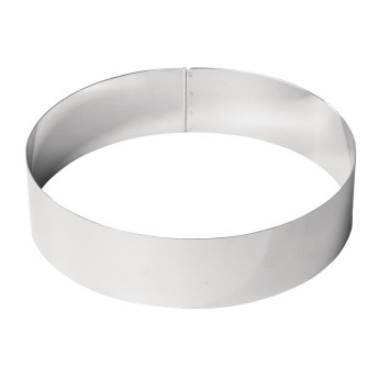 De Buyer Stainless Steel Mousse Ring 240 x 60mm - Click to Enlarge