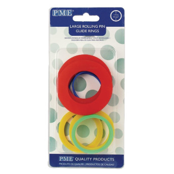 PME Rolling Pin Guide Rings Large - Click to Enlarge