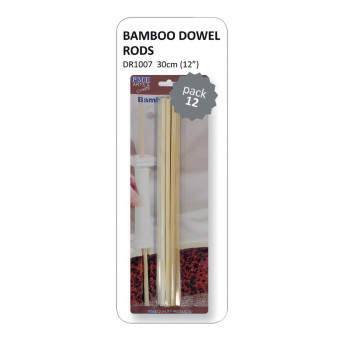 PME Bamboo Dowel Rods (Pack of 12) - Click to Enlarge