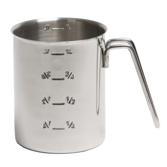 Graduated Stainless Steel Measuring Jug 1Ltr - Click to Enlarge