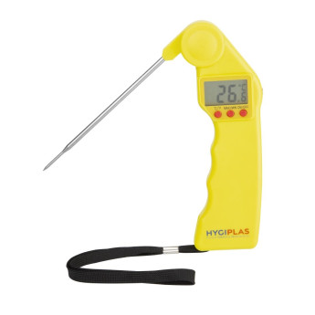 Hygiplas Easytemp Colour Coded Yellow Thermometer - Click to Enlarge