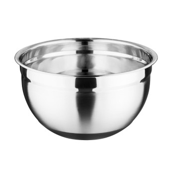 Vogue Stainless Steel Mixing Bowl with Silicone Base 3Ltr - Click to Enlarge