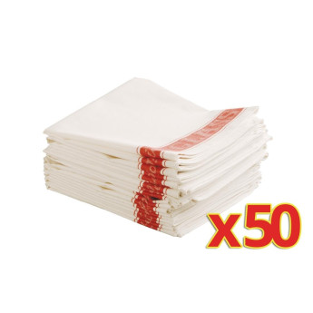 Bulk Buy Glass Cloths (E910) (Pack of 50) - Click to Enlarge