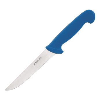 Hygiplas Stiff Blade Boning Knife Blue 15cm - Click to Enlarge