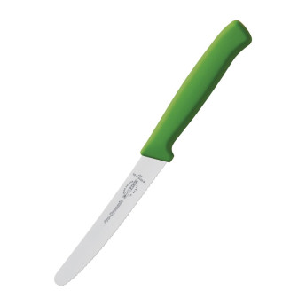 Dick Pro Dynamic Serrated Utility Knife Green 11cm - Click to Enlarge