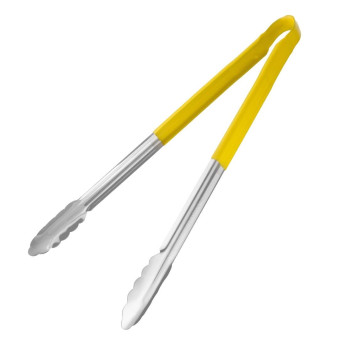 Hygiplas Colour Coded Serving Tong Yellow 405mm - Click to Enlarge