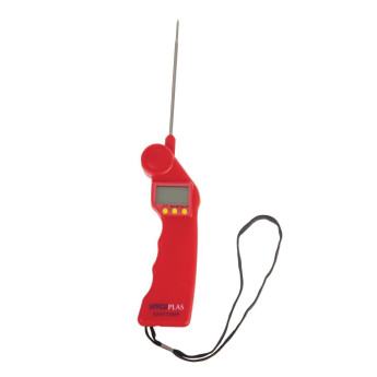 Hygiplas Easytemp Colour Coded Red Thermometer - Click to Enlarge