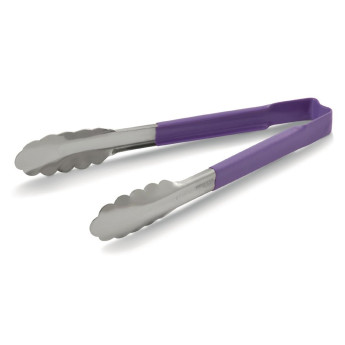 Vollrath Purple Utility Grip Kool Touch Tong 9" - Click to Enlarge