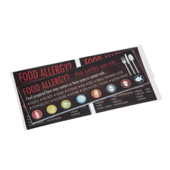Food Allergen Window and Wall Stickers (Pack of 8) - Click to Enlarge