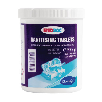 Endbac Sanitising Tablets (Pack of 230) - Click to Enlarge
