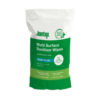 Jantex Green RTU Probe Sanitiser Wipes Refill Pack 130mm (Pack of 100) - Click to Enlarge