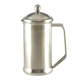 Olympia Satin Finish Stainless Steel Cafetiere 6 Cup - Click to Enlarge