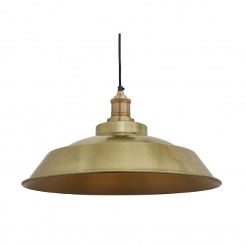Industville Brooklyn Step Pendant Brass 410mm - Click to Enlarge