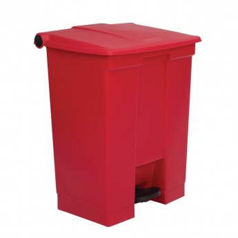 Rubbermaid Step On Pedal Bin Red 68Ltr - Click to Enlarge
