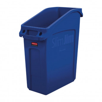 Rubbermaid Slim Jim Under-Counter Bin Blue 49Ltr - Click to Enlarge