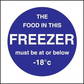 Vogue Food In This Freezer Sign - Click to Enlarge