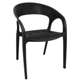 Bolero PP Rattan Wraparound Armchairs (Pack of 4) - Click to Enlarge