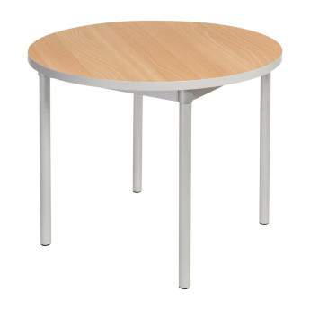 Gopak Enviro Indoor Beech Effect Round Dining Table 900mm - Click to Enlarge