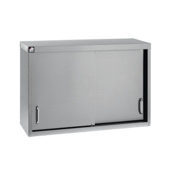 Parry Stainless Steel Sliding Door Wall Cupboard 900mm - Click to Enlarge