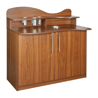 Coffee Station Walnut Finish - Click to Enlarge