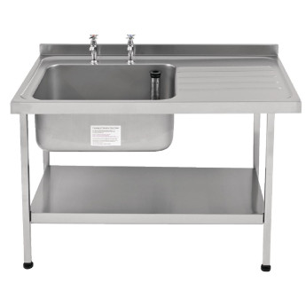 KWC DVS Single Sink Right Hand Drainer - Click to Enlarge