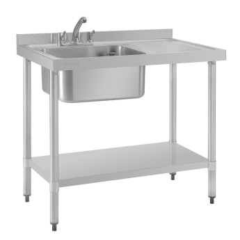 Vogue Single Sink Right Hand Drainer - Click to Enlarge