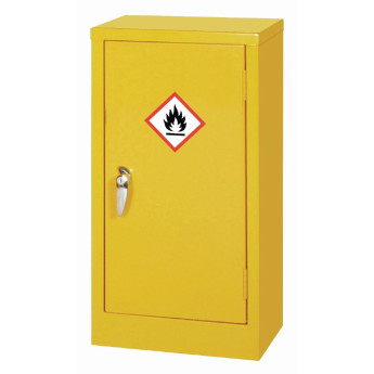 Hazardous Substance Cabinet Single Door Yellow 10Ltr - Click to Enlarge