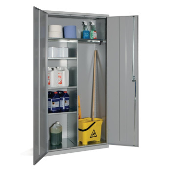 Janitorial Cupboard Grey - Click to Enlarge