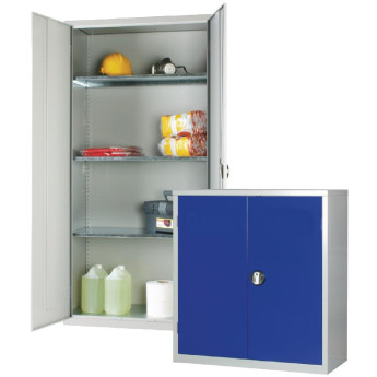 Standard Cupboard Grey 3 Shelves - Click to Enlarge