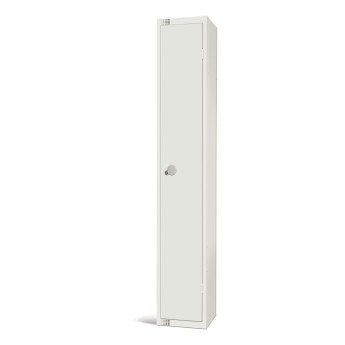 Elite Single Door 300mm Deep Lockers White - Click to Enlarge