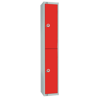 Elite Two Door 300mm Deep Lockers Red - Click to Enlarge