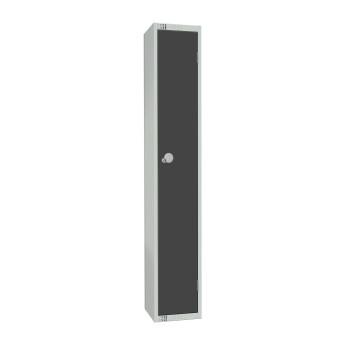 Elite Single Door 300mm Deep Lockers Graphite Grey - Click to Enlarge
