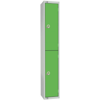 Elite Double Door 450mm Deep Lockers Green - Click to Enlarge