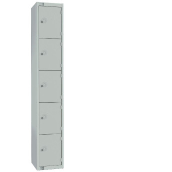 Elite Five Door 450mm Deep Lockers Grey - Click to Enlarge
