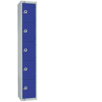 Elite Five Door 450mm Deep Lockers Blue - Click to Enlarge