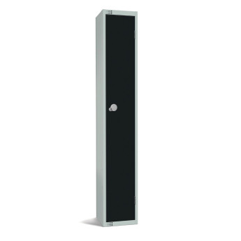 Elite Single Door 450mm Deep Lockers Black - Click to Enlarge