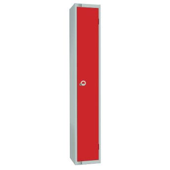 Elite Single Door 450mm Deep Lockers Red - Click to Enlarge