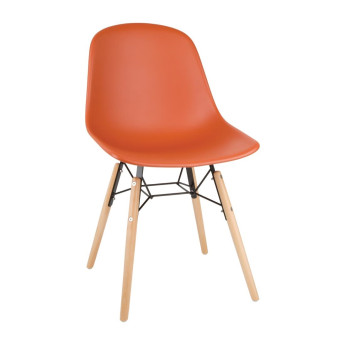 Bolero Arlo Side Chairs Dark Orange (Pack of 2) - Click to Enlarge