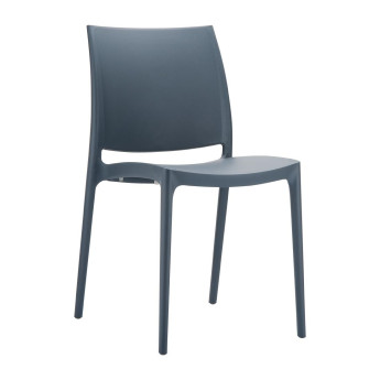 Maya Side Chair Dark Grey - Click to Enlarge