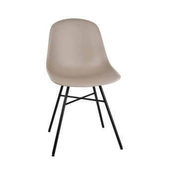 Bolero Arlo Side Chair with Metal Frame Coffee (Pack of 2) - Click to Enlarge