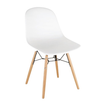 Bolero Arlo Side Chair White (Pack of 2) - Click to Enlarge