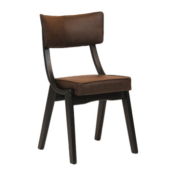Chelsea Dining Chair Buffalo Espresso Dark Wood (Pack of 2) - Click to Enlarge