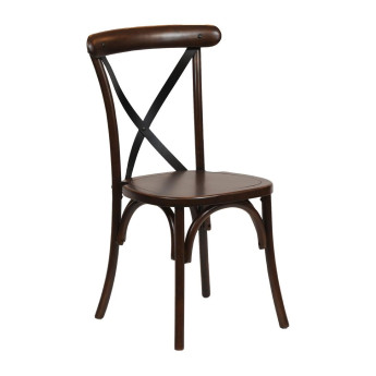 Bristol Dining Chair Dark Walnut (Pack of 2) - Click to Enlarge