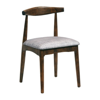 Austin Dining Chair Vintage with Helbeck Charcoal Seat (Pack of 2) - Click to Enlarge