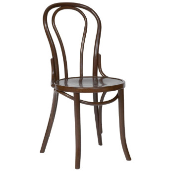 Fameg Bentwood Bistro Side Chairs Walnut Finish (Pack of 2) - Click to Enlarge