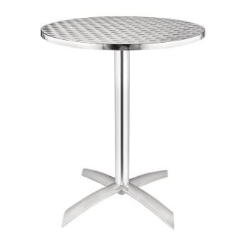 Bolero Round Flip Top Table Stainless Steel 600mm - Click to Enlarge