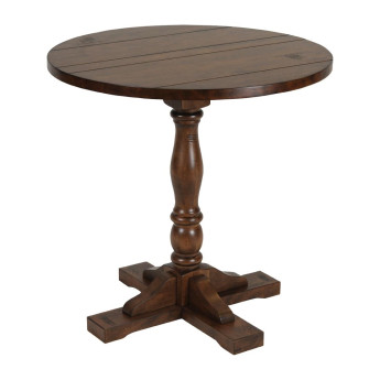 Oxford Vintage Wood Pedestal Round Table 760mm - Click to Enlarge