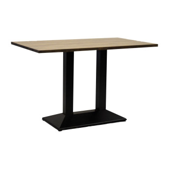 Turin Rectangular Dining Table Weathered Oak 1200x700mm - Click to Enlarge
