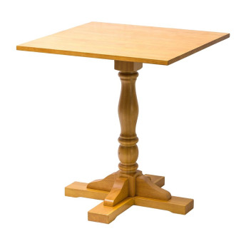 Oxford Soft Oak Pedestal Square Table 700x700mm - Click to Enlarge